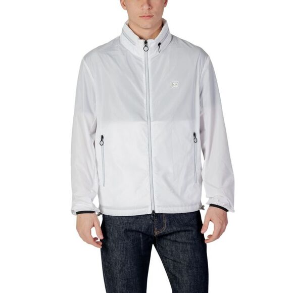 Armani Exchange White Polyester Shell Men's Jacket